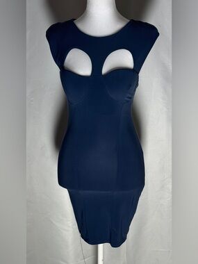 Powder Blue Cutout Bodycon Dress